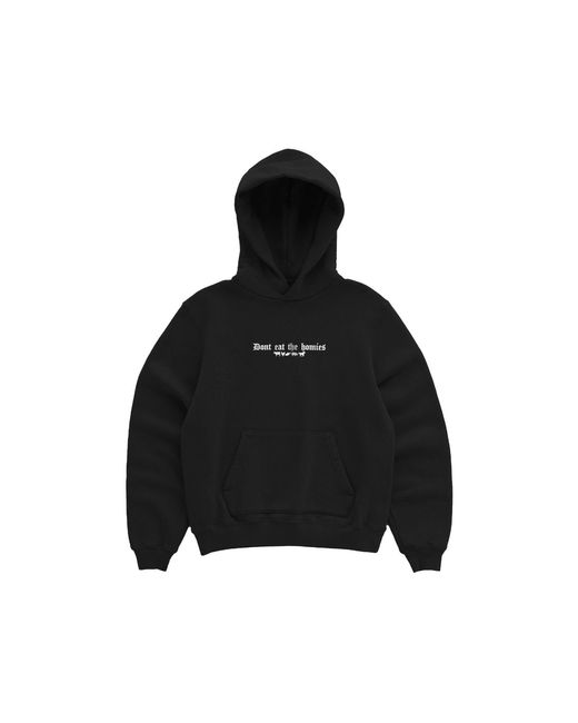 Dont Eat the Homies Black Flower Hoodie