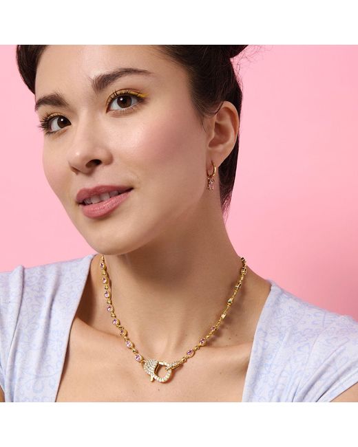 Cloud Haven Metallic Bulldog Hoops