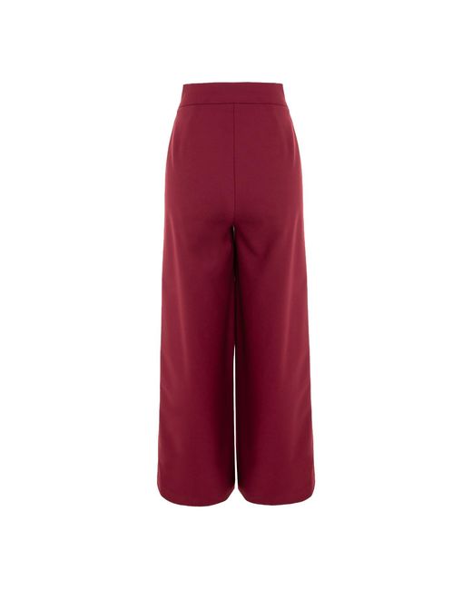 AVENUE No.29 Red Wide Leg Trousers