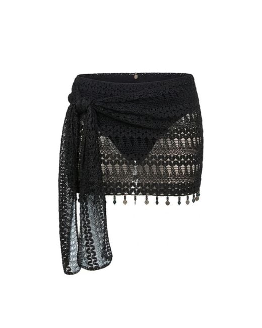 GLAM ON YOU Black Kida Mini Skirt