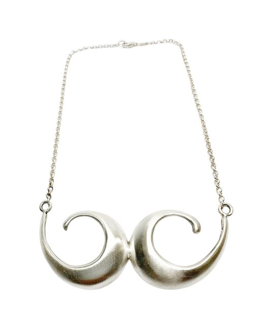 Tg-Jewellery by Tamara Gervasio Metallic Conchiglia Choker Necklace – Handcrafted Sterling