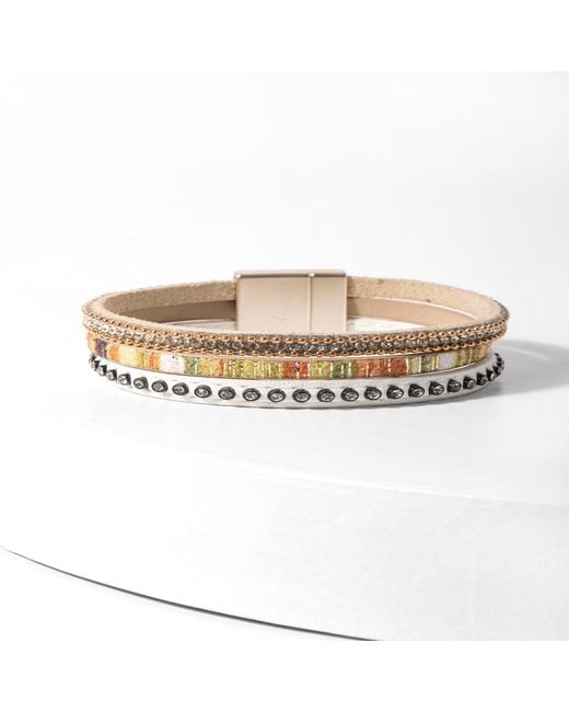 Saachi Natural Gemma Leather Bracelet