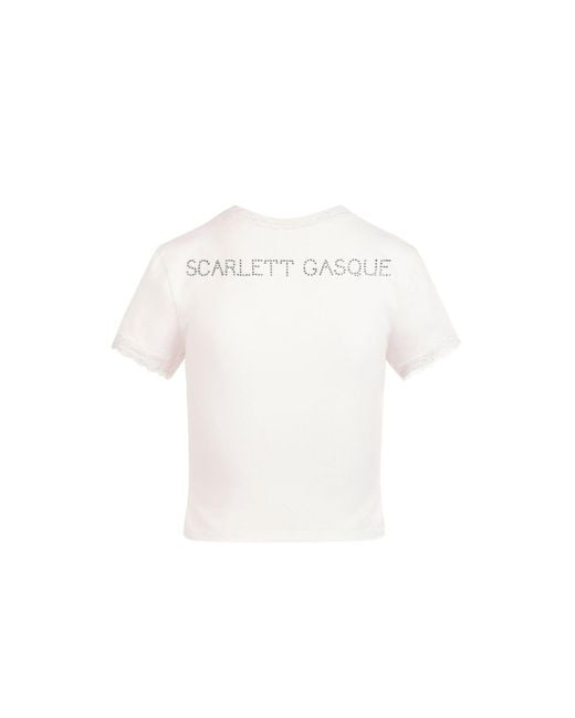 Scarlett Gasque White Daydream Secret Tee