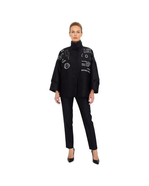 Maxjenny Black Square Boxy Jacket