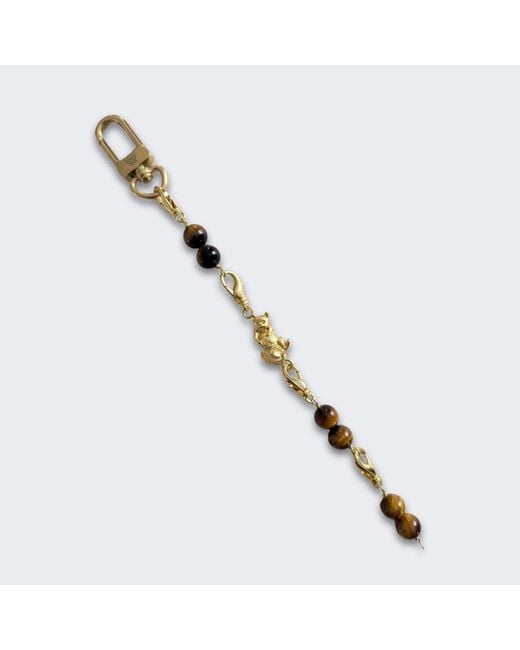 Frenvyrn Metallic Cat Convertible Tiger's Eye Bracelet Bag Charm Medium for men