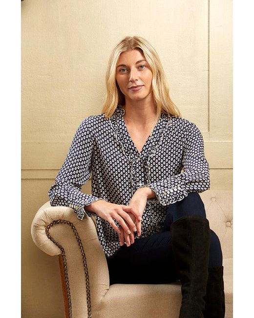 Guinea London Blue Print Shirt