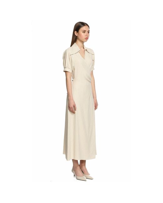 NAZLI CEREN White Agon Wrap Dress