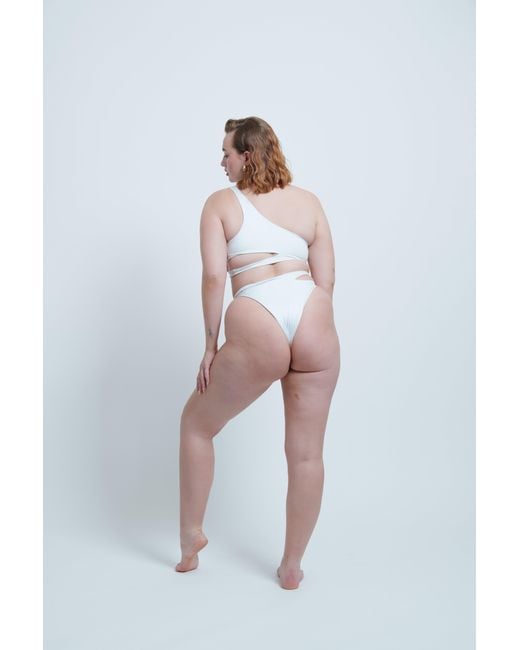 Haus of Mclees White Ace Bikini Set