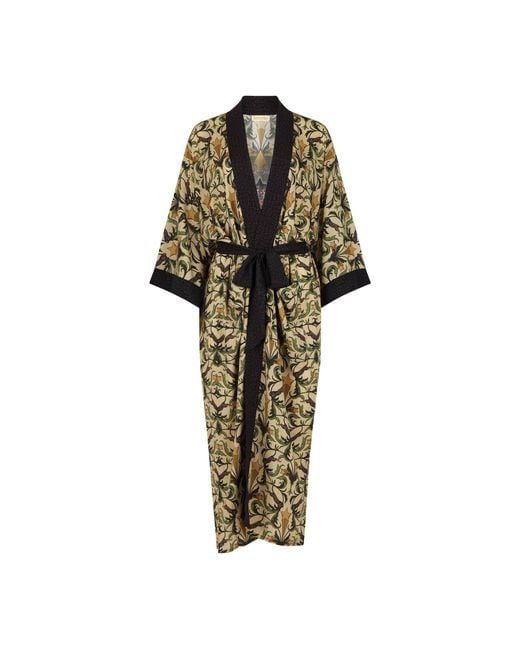 Henelle Green Neutrals Hollywood Hills Duster Robe