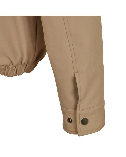 DAVID WEJ Natural Ashford Relaxed Zip Through Jacket for men