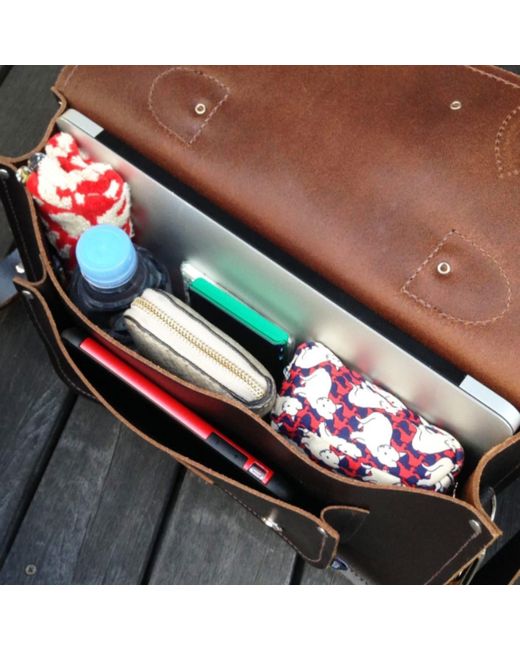 Zatchels Red Handmade Leather Backpack Satchel