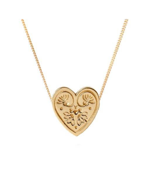 Lee Renee Metallic Wildflower Heart Necklace –