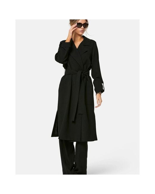 Helen Mcalinden Black Lydiah Crepe Trench