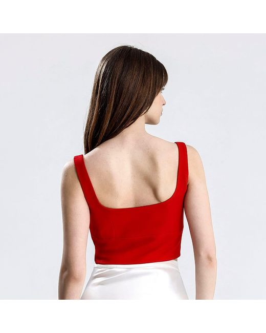 Maan Istanbul Red Strap Side Zipper Bustier