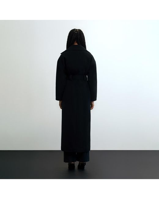 Julie Houben Black Morgan Maxi Wool Coat