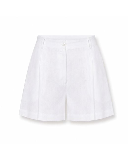 MARICEL White Aura Shorts