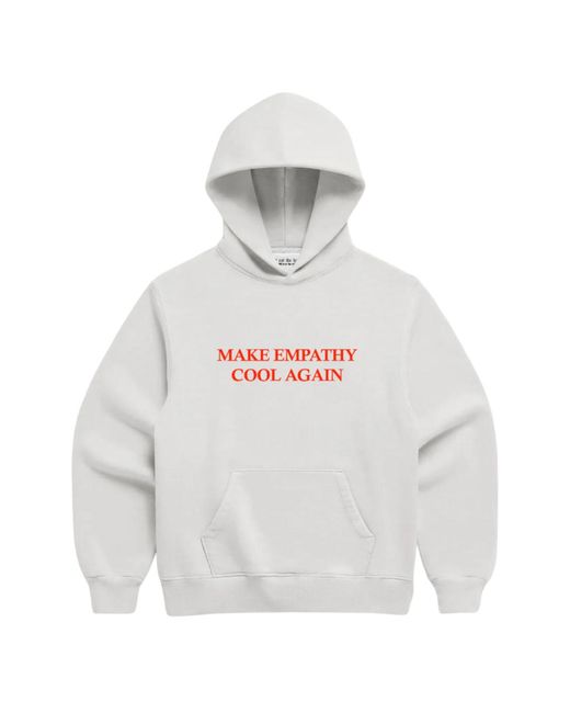 Dont Eat the Homies Gray Make Empathy Cool Again Hoodie Lunar Rock for men
