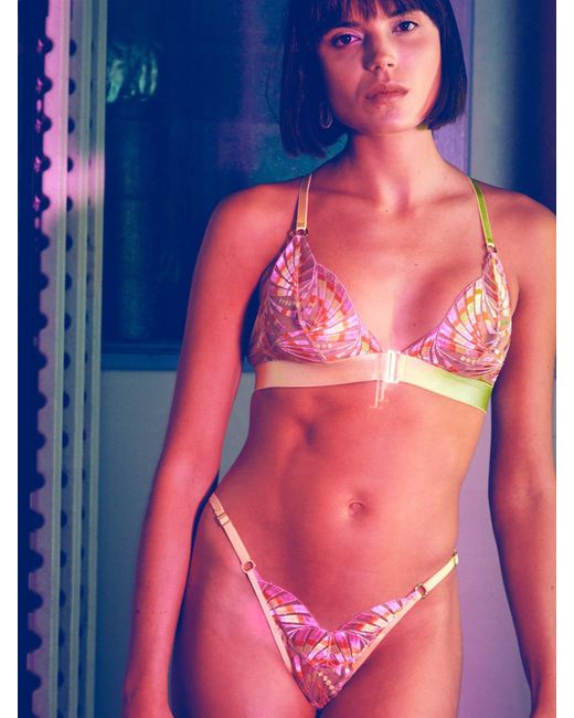 Somewhere Never Pink Super Fan Thong