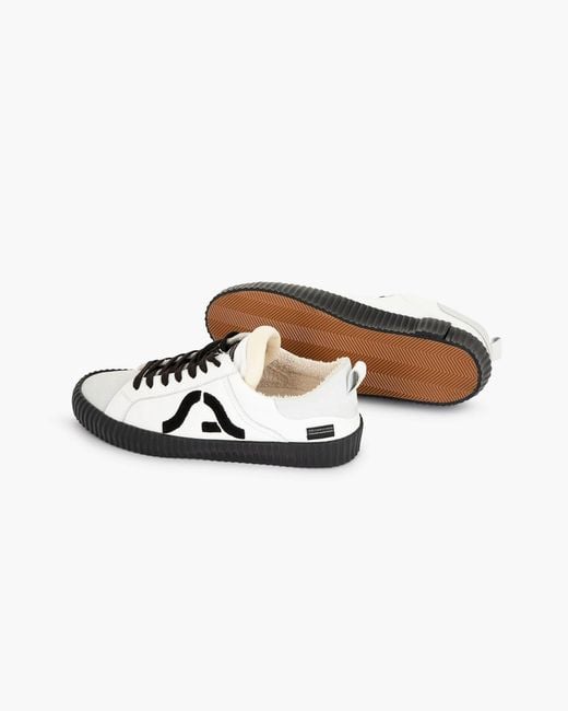 Springa | Unique Vulcanized Sneakers Italian Handmade Black Wavy Leather & Suede Sneakers for men