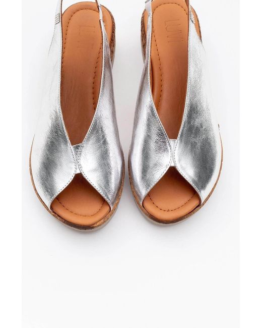 Forever & Always Shoes Brown Blom Leather Platform Sandal