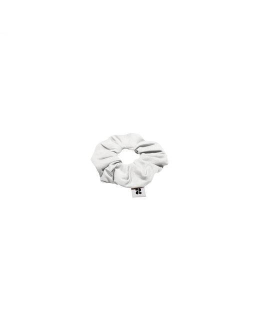 The New Orchard White Upcycled Vegan Scrunchie