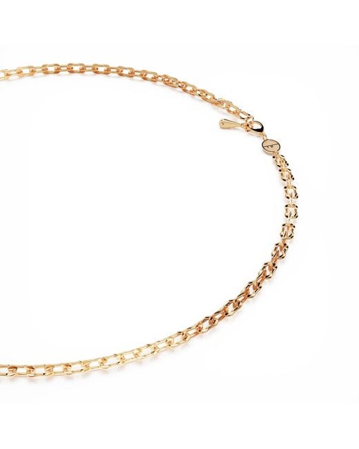 Linda Fiore Metallic Bloom Necklace Vermeil