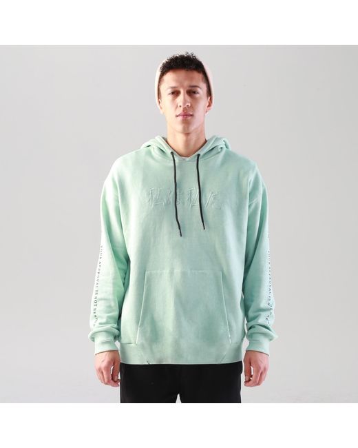 Quillattire Green Mint Mount Fuji Hoodie for men
