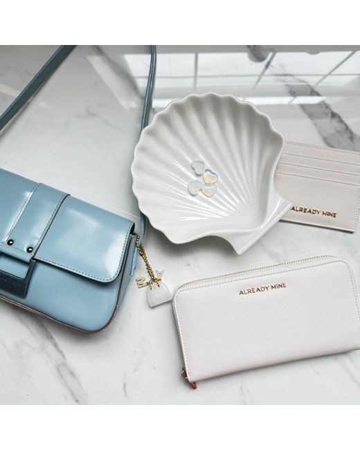 Already Mine Ny White Neutrals Ecru Card Holder – Calm & Ease