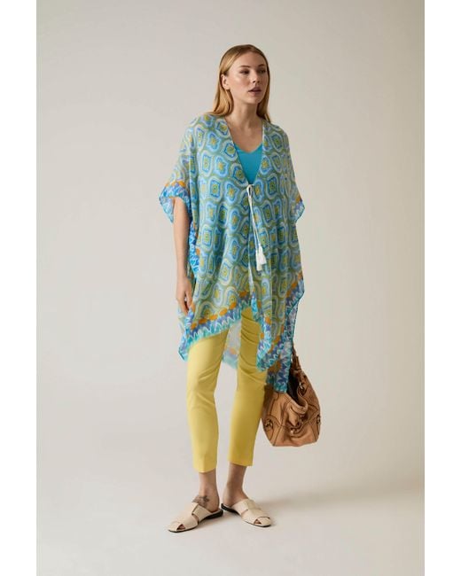 James Lakeland Blue Geometric Print Kaftan