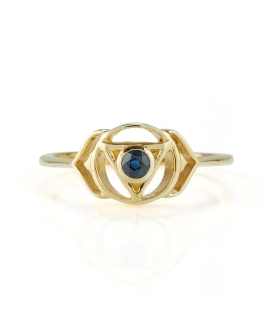 Charlotte's Web Jewellery Metallic Third Eye Chakra Vermeil Ring