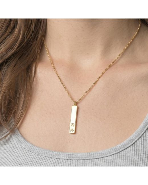 Uchi and Soto Metallic Kin Engraved Pendant