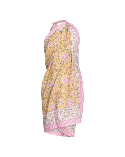 NoLoGo-chic Multicolor Mustard Flower Sarong