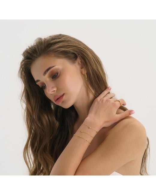 Elk & Bloom Metallic Tiny Heart Bracelet