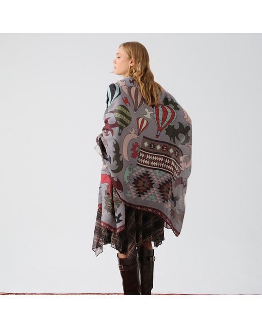 Iodes Blue Shadow Shawl