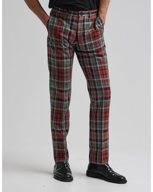 Gresham Blake Multicolor Gordon Tartan Trouser for men