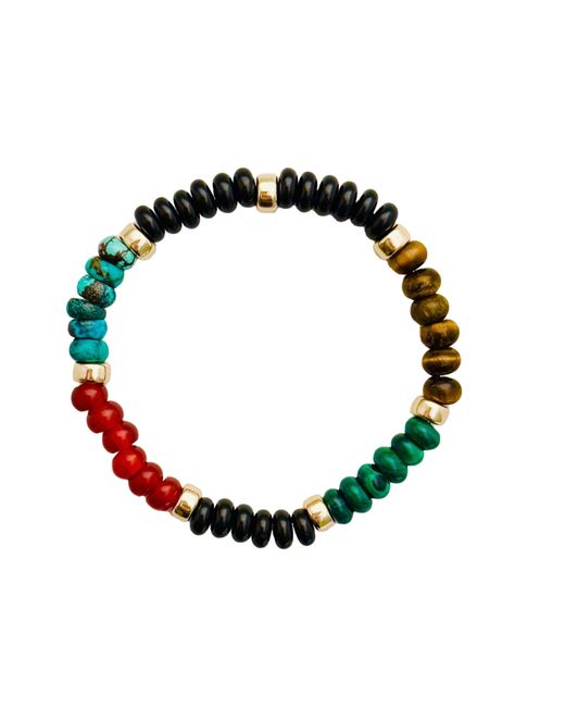 Becket + Quill Black Chunky Multi-Stone Bracelet