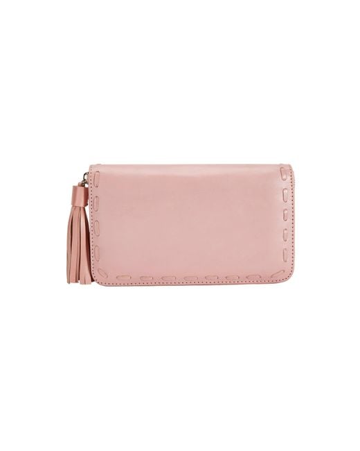 Jodi Lee Pink Monterey Hummingbird Wallet Blush