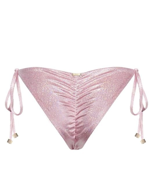 Enez Swim Pink Nova Scrunch Bikini Bottoms