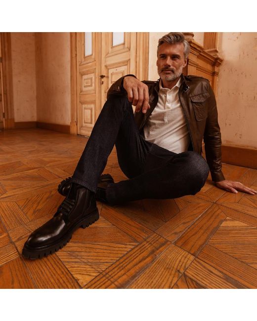 Ilvi Black Mayya Leather Boot for men