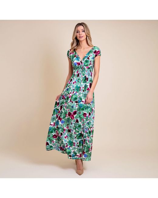 Alie Street London Green Sophia Maxi Dress