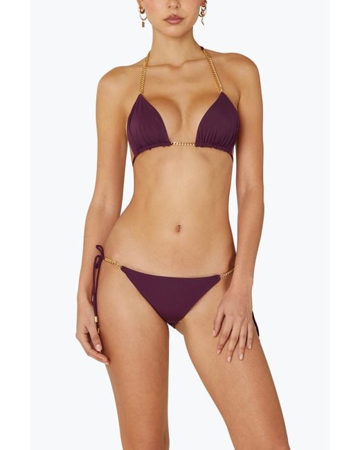 Room 24 Purple Stacey Top Bordeaux