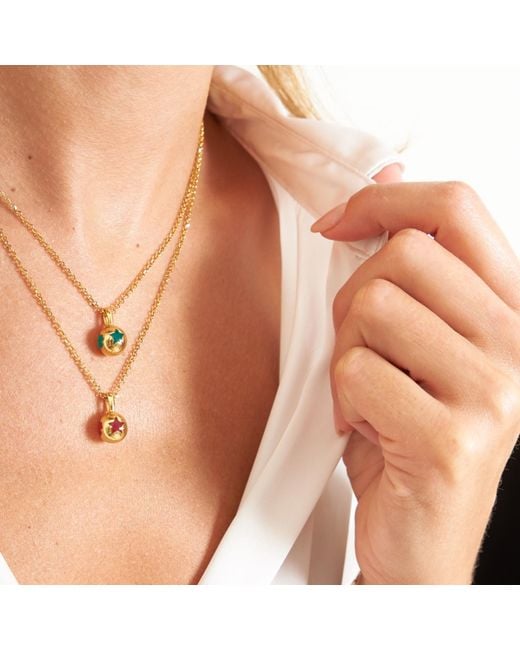 Myrto Katramadou Jewellery Metallic Melina Pendant-Plated Royal