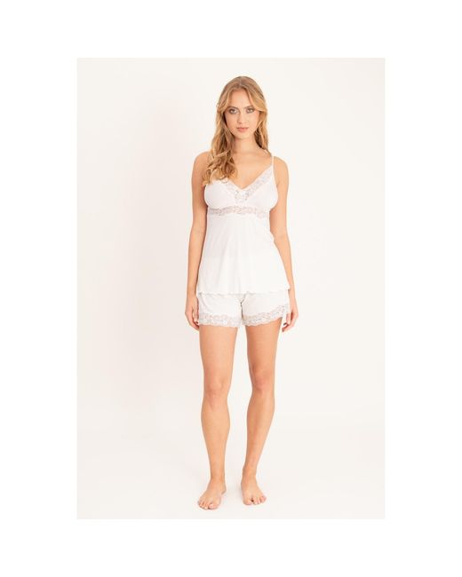 Oh!Zuza White Cream Lace Pajama Set