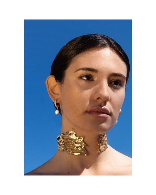 Lavani Jewels Multicolor Sadie Pearl Hoop Earrings