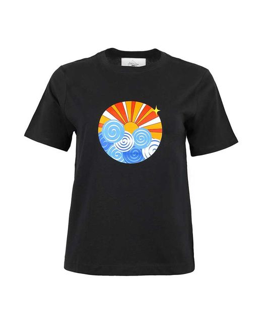 blonde gone rogue Black Sunset Graphic Print T-Shirt, Organic Cotton