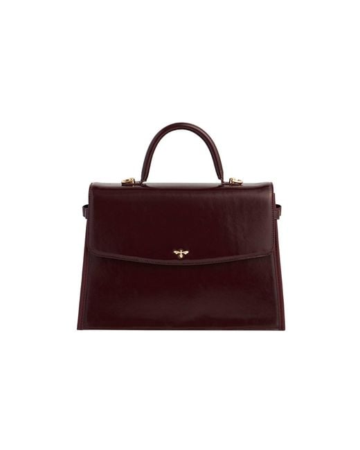 Fable England Cherry Structured Tote Medium