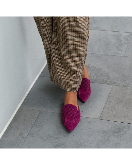 Alterre Purple Malbec Puff Marilyn Pointed Loafer
