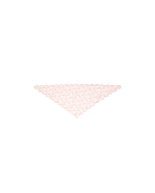 Saachi Pink Embroidered Lace Light Bandana