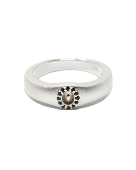 NASI SILVER White Rebirth Ring- Onyx