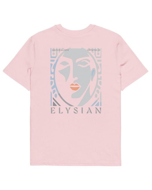 Anchor and Crew Pink Cotton Two Elysian Editions Organic Cotton T-Shirt